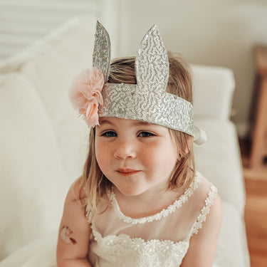 Sequin Bunny Crown